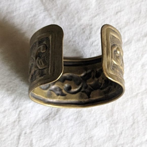 Bracelet & Earrings Set Brass Coloured - Picture 3 of 3